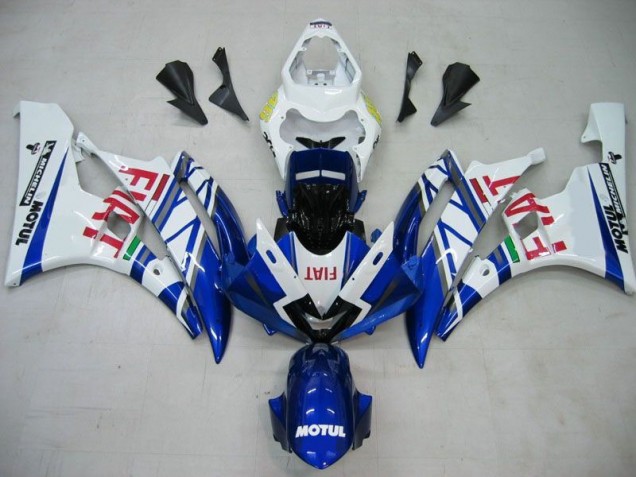 R6 06-07 Verkleidungen - Blau Weiß Motul Rot Fiat