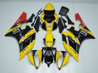 R6 06-07 Verkleidungen - Gelb Schwarz Monster