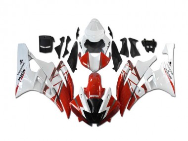 R6 06-07 Verkleidungen Komplett Sets - Rot Weiß