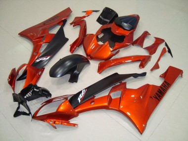 R6 06-07 Verkleidungen - Orange Matt schwarz