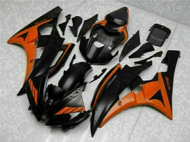 R6 06-07 Verkleidungen - Orange Schwarz