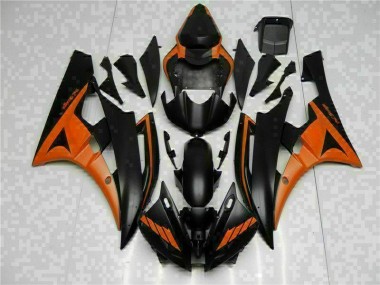 R6 06-07 Verkleidungen - Orange Schwarz