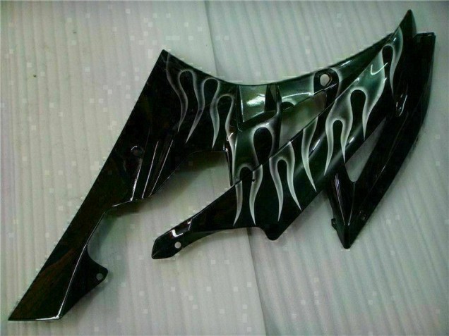 R6 06-07 Verkleidungen - Silber Flamme Schwarz R6 06-07 Verkleidungen - Silber Flamme Schwarz