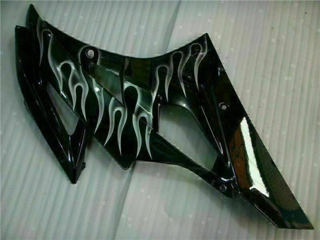 R6 06-07 Verkleidungen - Silber Flamme Schwarz R6 06-07 Verkleidungen - Silber Flamme Schwarz