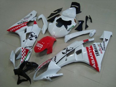 R6 06-07 Verkleidungen - Weiß Rot Abarth