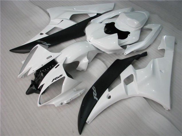 R6 06-07 Verkleidungen - Weiß Schwarz R6 06-07 Verkleidungen - Weiß Schwarz
