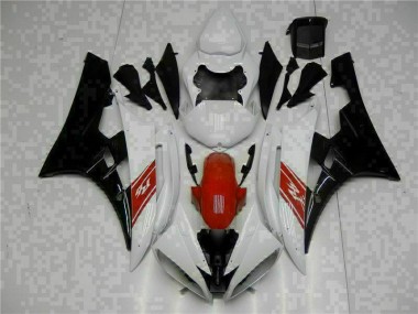 R6 06-07 Vollverkleidung - Weiß Schwarz