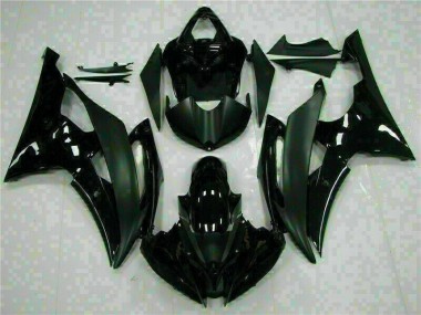 R6 08-16 Motorrad Verkleidungen - Schwarz