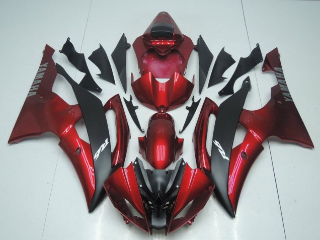 R6 08-16 Verkleidungen - Candy Rot und Schwarz R6 08-16 Verkleidungen - Candy Rot und Schwarz