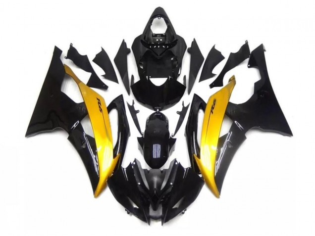 R6 08-16 Verkleidungen - Schwarz Gold R6 08-16 Verkleidungen - Schwarz Gold