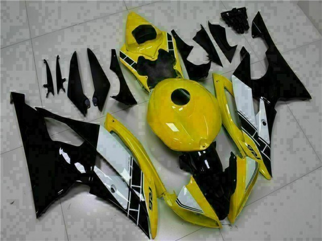 R6 08-16 Vollverkleidung - Gelb Schwarz R6 08-16 Vollverkleidung - Gelb Schwarz