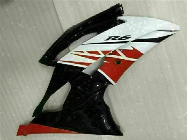 R6 08-16 Vollverkleidung - Weiß Schwarz R6 08-16 Vollverkleidung - Weiß Schwarz
