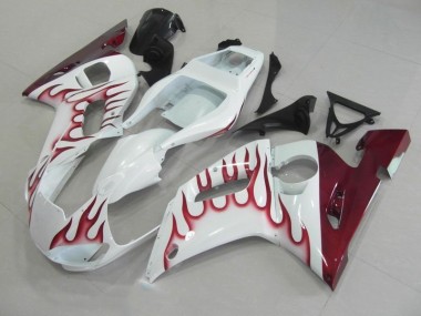 R6 98-02 Verkleidungen - Rot Flamme