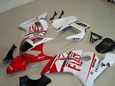 R6 98-02 Verkleidungen - Weiß Rot Fiat Motul Acer
