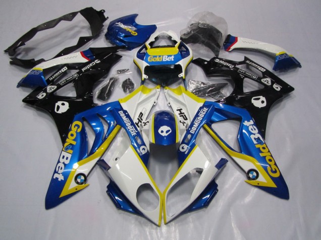 S1000RR 09-14 Verkleidung - Blau Weiße GoldBet S1000RR 09-14 Verkleidung - Blau Weiße GoldBet