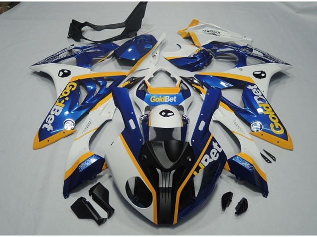 S1000RR 09-14 Verkleidungen - Schwarz Blau Weiß GoldBet S1000RR 09-14 Verkleidungen - Schwarz Blau Weiß GoldBet