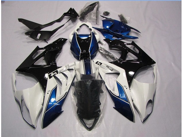 S1000RR 09-14 Vollverkleidung - Weiß Blau S1000RR 09-14 Vollverkleidung - Weiß Blau