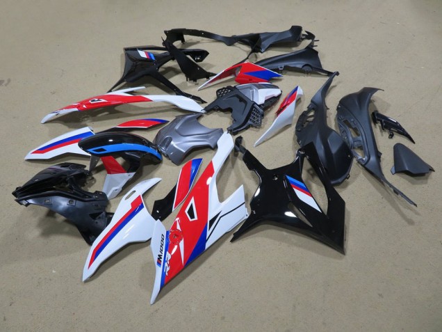 S1000RR 19-21 Verkleidungen - Schwarz Weiß Rot Blau S1000RR 19-21 Verkleidungen - Schwarz Weiß Rot Blau