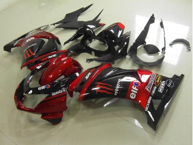 ZX 250R 08-12 Verkleidung - Schwarz Rot Monster