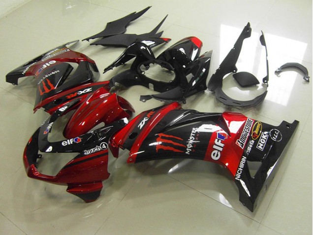 ZX 250R 08-12 Verkleidung - Schwarz Rot Monster ZX 250R 08-12 Verkleidung - Schwarz Rot Monster