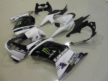 ZX 250R 08-12 Verkleidung - Schwarz Weißes Monster