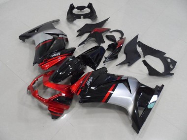 ZX 250R 08-12 Verkleidungen - Candy Rot Schwarz Silber