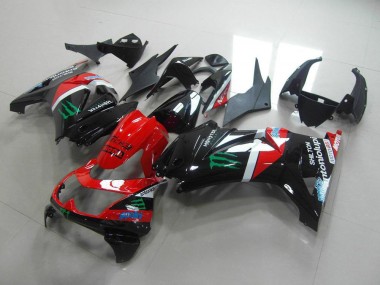 ZX 250R 08-12 Verkleidungen - Rot und Schwarz Monster