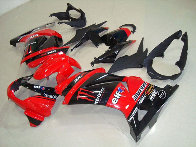 ZX 250R 08-12 Verkleidungen - Schwarz Rot Monster