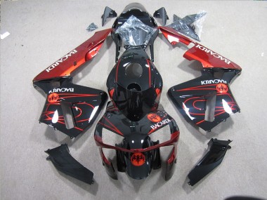 ZX10R 03-05 Verkleidungen - Schwarz Rot Racardi