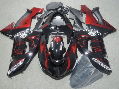 ZX10R 06-07 Verkleidungen - Schwarz Rot Corona Extra