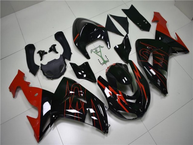 ZX10R 06-07 Verkleidungen - Schwarz Rot ZX10R 06-07 Verkleidungen - Schwarz Rot