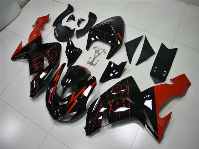 ZX10R 06-07 Verkleidungen - Schwarz Rot ZX10R 06-07 Verkleidungen - Schwarz Rot