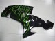 ZX10R 06-07 Verkleidungen - Schwarze Grüne Flamme ZX10R 06-07 Verkleidungen - Schwarze Grüne Flamme