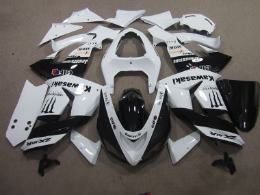 ZX10R 06-07 Verkleidungen - Weiß Touch4 Monster