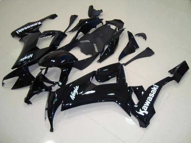 ZX10R 08-10 Verkleidungen - Glänzend Schwarz mit Weißem Aufkleber ZX10R 08-10 Verkleidungen - Glänzend Schwarz mit Weißem Aufkleber