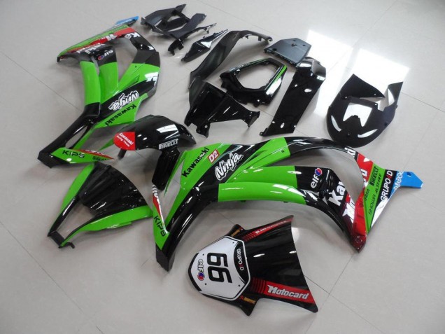 ZX10R 11-15 Verkleidungen - Grün Schwarz mit Nummer 66 ZX10R 11-15 Verkleidungen - Grün Schwarz mit Nummer 66