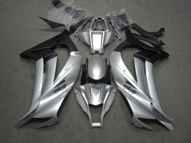ZX10R 11-15 Verkleidungen - Silber Schwarz Ninja