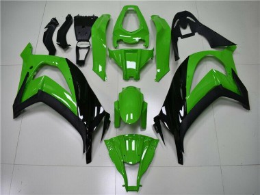ZX10R 11-15 Vollverkleidung - Grün Schwarz