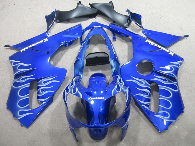 ZX12R 00-01 Verkleidungen - Blau Weiße Flamme ZX12R 00-01 Verkleidungen - Blau Weiße Flamme