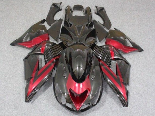 ZX14R ZZR 1400 06-11 Verkleidung - Schwarz Rot ZX14R ZZR 1400 06-11 Verkleidung - Schwarz Rot