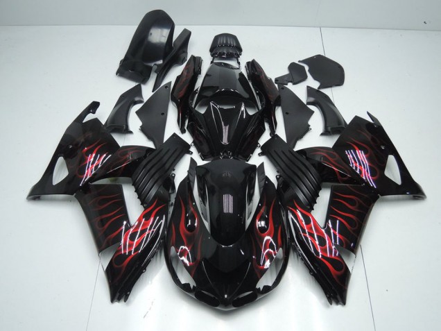 ZX14R ZZR 1400 06-11 Verkleidungen - Rot Flamme ZX14R ZZR 1400 06-11 Verkleidungen - Rot Flamme