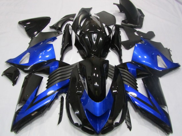 ZX14R ZZR 1400 06-11 Verkleidungen - Schwarz Blau ZX14R ZZR 1400 06-11 Verkleidungen - Schwarz Blau