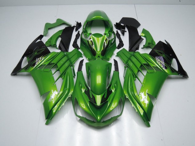 ZX14R ZZR 1400 12-21 Verkleidungen - Grüne Flamme ZX14R ZZR 1400 12-21 Verkleidungen - Grüne Flamme