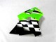 ZX6R 00-02 Verkleidung - Grün Schwarz Weiß ZX6R 00-02 Verkleidung - Grün Schwarz Weiß