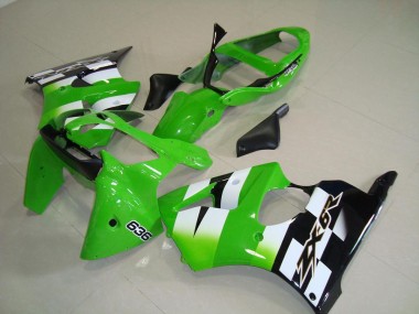 ZX6R 00-02 Verkleidung & Plastik - Grün Schwarz