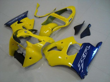 ZX6R 00-02 Verkleidungen - Gelb Blau