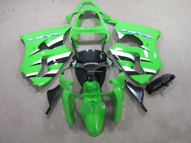 ZX6R 00-02 Verkleidungen - Grün Schwarz Weiß ZX6R 00-02 Verkleidungen - Grün Schwarz Weiß