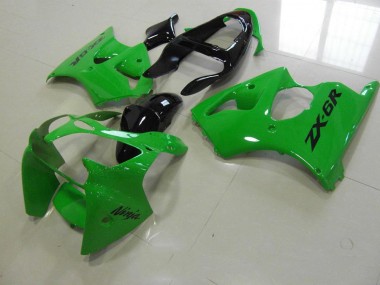 ZX6R 00-02 Verkleidungen - Grün Schwarzer Schwanz