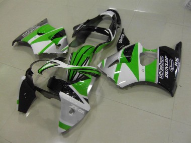 ZX6R 00-02 Verkleidungen - Grün Weiße Streifen