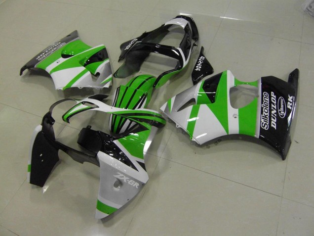 ZX6R 00-02 Verkleidungen - Grün Weiße Streifen ZX6R 00-02 Verkleidungen - Grün Weiße Streifen